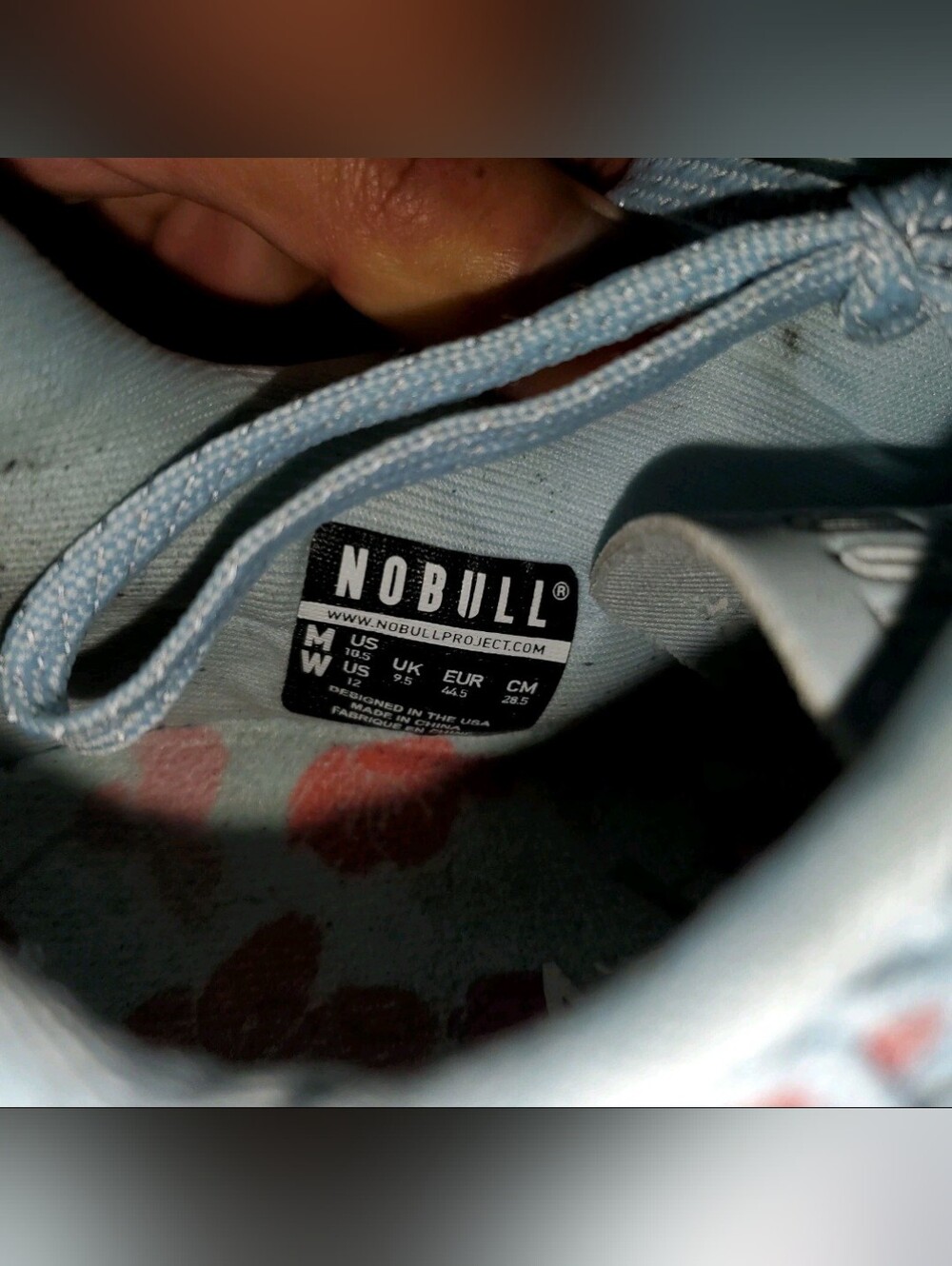 No Bull Floral blue Mesh Trainers Men’s 10.5‎ Women’s 12 Teal / pink - Picture 7 of 7